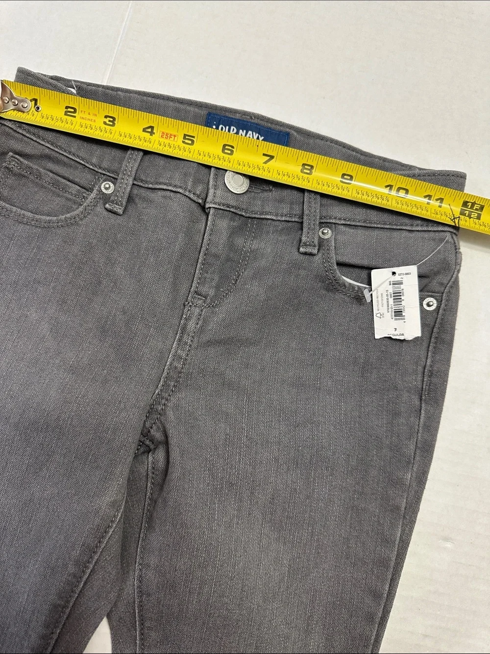 NEW Old Navy Super Skinny Jeans Gray Youth Girls Size 7